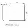 Стельовий світильник Kanlux Varso 32.7x32.7x4.9 см Білий (Kan26447)