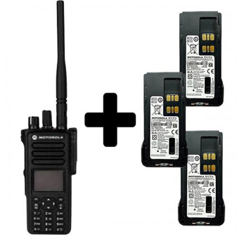 Радіостанція цифрова Motorola DP4800e VHF 3 акумулятора IMPRES в комплекті