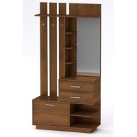 Передпокій з гачками Компанит Єва 100,3х38х195 см горіх