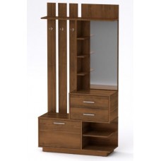 Передпокій з гачками Компанит Єва 100,3х38х195 см горіх