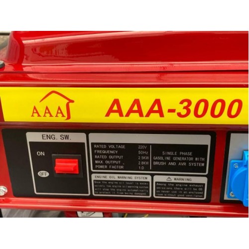 Універсальний генератор бензиновий Gasoline AAA-3000 2.8 кВт комбінований ручний стартер (1969505656) в інтернет супермаркеті PbayMarket!