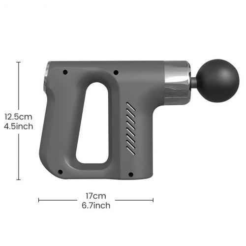 Ручний масажер для м'язів Fascial Gun KH-740 акумуляторний Grey (3_04815) Ручний масажер для м'язів Fascial Gun KH-740 акумуляторний Grey (3_04815)