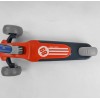 Самокат триколісний Best Scooter складане алюмінієве кермо, 3 колеса PU зі світлом Red/Black (102026)