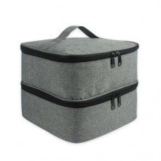 Сумка органайзер Max Manicure для зберігання манікюрного приладдя Сіра (IBH049S)