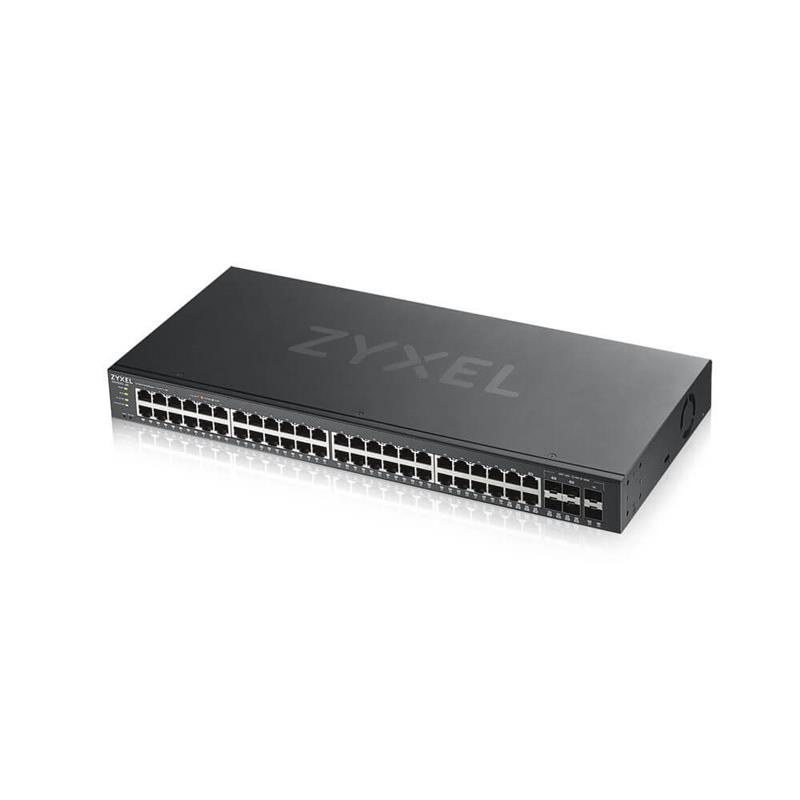 Комутатор ZYXEL GS1920-48V2 (GS1920-48V2-EU0101F) (44xGE, 4xGE/SFP, 2хSFP, Smart, NebulaFlex)