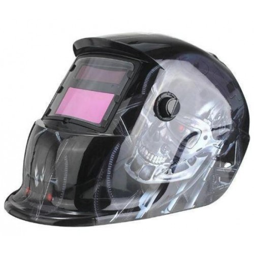 Зварювальна маска хамелеон 5367 Чорний з принтом