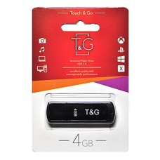 Флеш-накопичувач USB 4GB T&G 011 Classic Series Black (TG011-4GBBK)