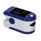 Пульсоксиметр електронний на палець Healer Oximeter 5309 LED пульсоксиметр+Батарейки+Чорний спортивний годинник