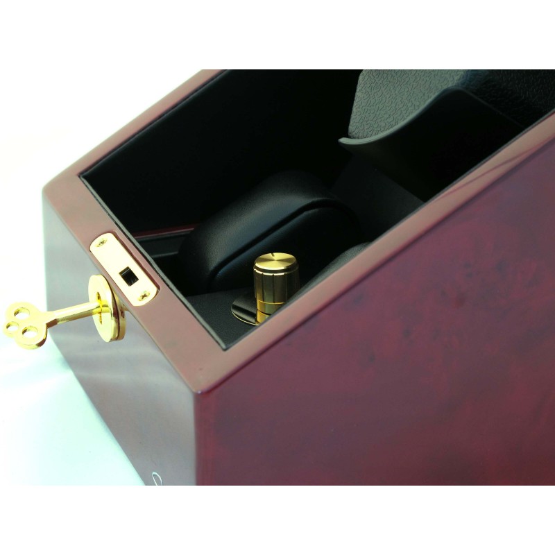 Шкатулка Salvadore для підзаводу 2 годинників 098/TP/2/DF 1x2 Бордовий