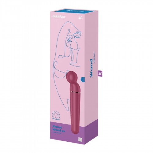 Вібромасажер Satisfyer Planet Wand-er Berry/Rosegold