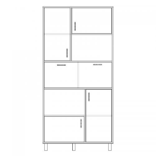 Шафа-Пенал Тиса Мебель ШС-111 Дуб сонома 205x35x100 см Шафа-Пенал Тиса Мебель ШС-111 Дуб сонома 205x35x100 см