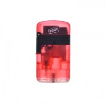 Запальничка газова 2 турбо Prof Double Jet Flame Transparent Червона (40803728RED)