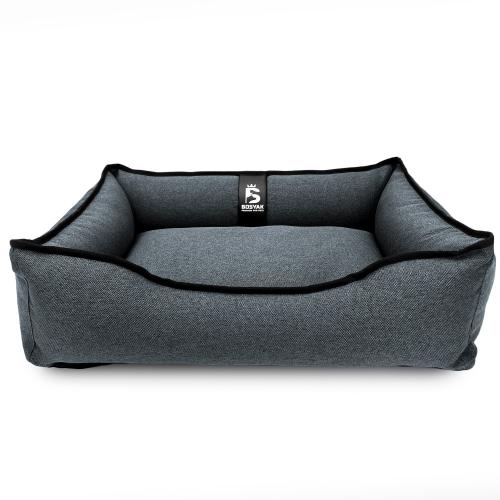 Лежак ліжко для собак та котів EGO Bosyak Рогожка S 65x55 Сірий (спальне місце для собак та котів) Лежак ліжко для собак та котів EGO Bosyak Рогожка S 65x55 Сірий (спальне місце для собак та котів)