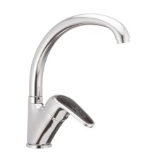 Змішувач для кухні Haiba MAGIC 777 із чорною ручкою (HB0660)