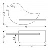 Настінний світильник Candellux Bird 40x21.5 см Коричнево-рожевий (21-85054)