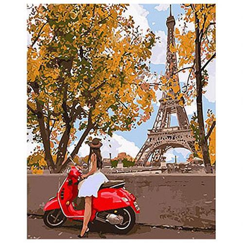 Картина за номерами Ідейка Вперше у Парижі 40х50 см (KHO4581) Картина за номерами Ідейка Вперше у Парижі 40х50 см (KHO4581)