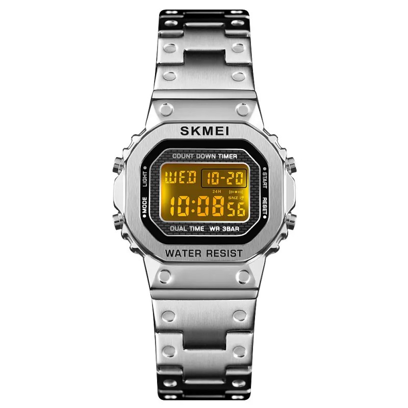Жіночий спортивний годинник Skmei 1433 Singapore Сріблястий