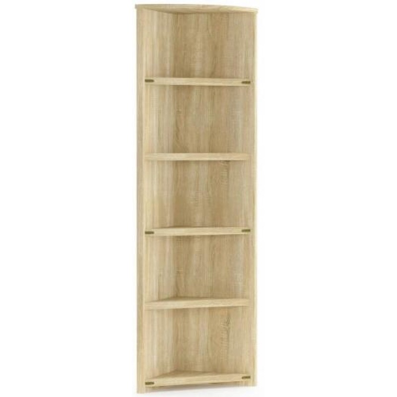 Стелаж кутовий Меблі Сервіс Валенсія 520/520 дуб самоа