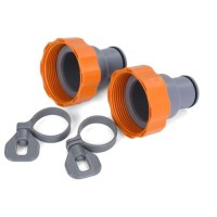 Набір: Адаптери - перехідники Bestway F6H202, 2 шт., для з'єднання різних типів систем – різьбового та хомутного кріплення