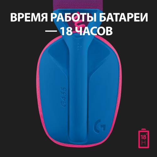 Гарнітура Logitech G435 Lightspeed Wireless Gaming Blue (981-001062) (6736846)