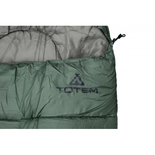 Спальний мішок Totem Fisherman XXL ковдра з капюш правий 190+30/90 Olive (UTTS-013-R)