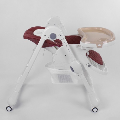 Стільчик для годування Toti W-22019 Burgundy/White (96508) Стільчик для годування Toti W-22019 Burgundy/White (96508)
