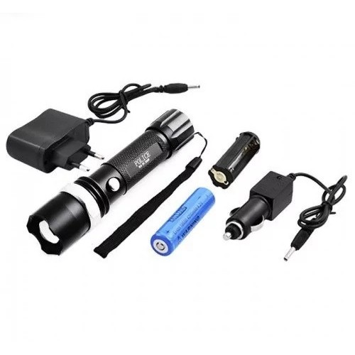 Ліхтар ручний з акумулятором заряджання та кріплення Bailong Zoom X-Balog XPE Cree BL-T8628 (BL-T8628)