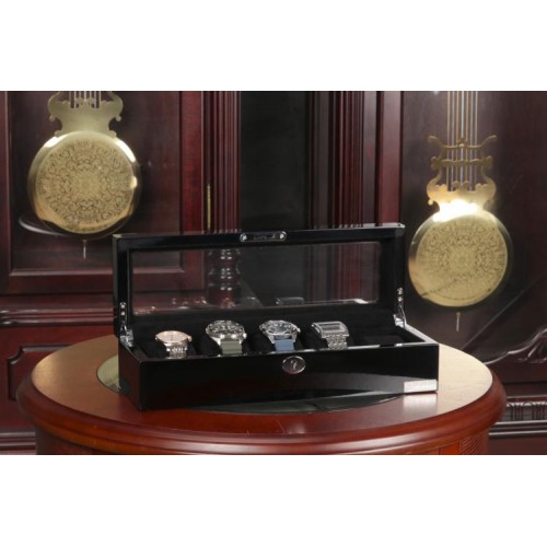 Шкатулка для зберігання годинників Salvadore WB/3081/BB 35х12х9 см Чорний Шкатулка для зберігання годинників Salvadore WB/3081/BB 35х12х9 см Чорний