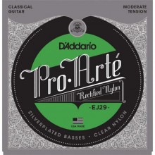 Струни для класичної гітари D'Addario EJ29 Classic Rectified Trebles Moderate Tension
