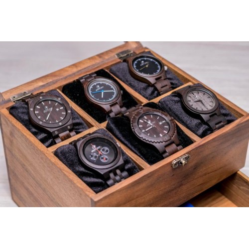 Бокс для зберігання наручних годинників ecoWalnut 14.9х20.8х18 см