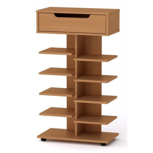 Тумба для взуття з полицями Компанит ТО 15 60х32х104,8 см Бук Тумба для взуття з полицями Компанит ТО 15 60х32х104,8 см Бук