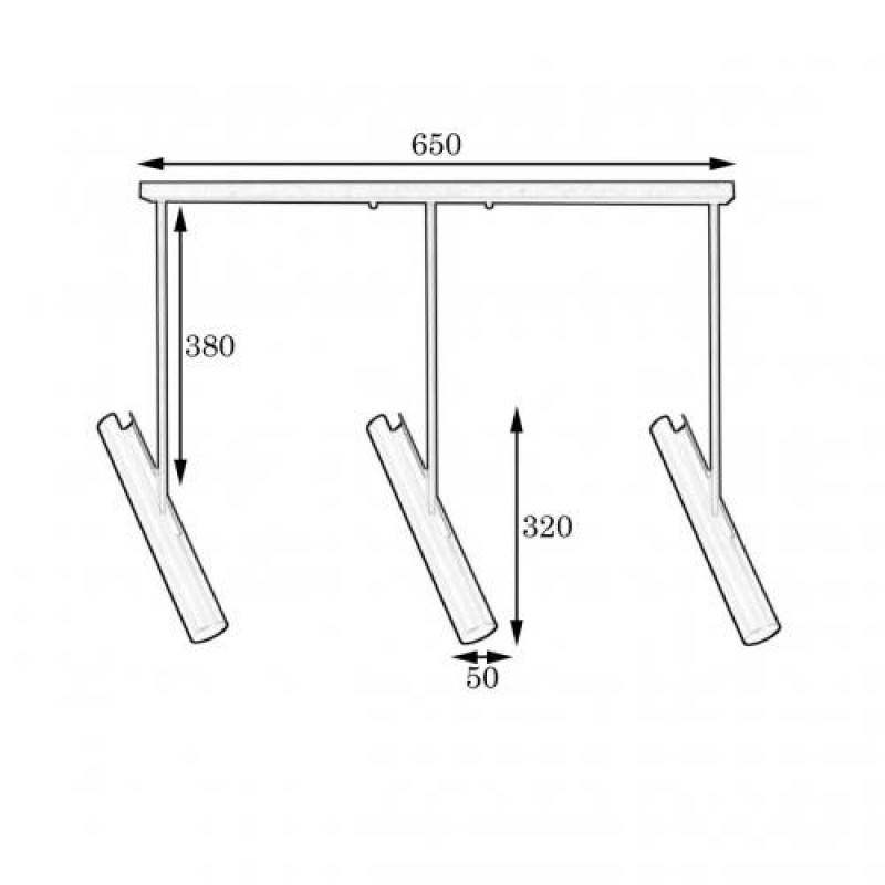 Світильник із поворотним плафоном на трубці MSK Electric Telescope NL 3257-3