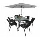 Комплект садовой мебели Kontrast Boston Grey-6