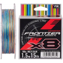 Шнур YGK Frontier X8 100m мультиколор 3.0/0.275mm 30lb/13.5kg (5545-03-46)
