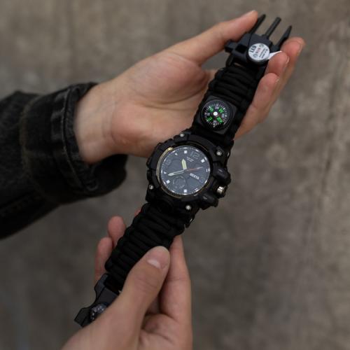 Наручний годинник чоловічий з компасом BESTA Life Pro AllBlack Чорний (3085) Наручний годинник чоловічий з компасом BESTA Life Pro AllBlack Чорний (3085)