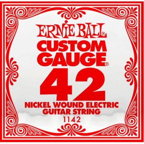 Струна Ernie Ball 1142 Nickel Wound Electric Guitar String .042 Струна Ernie Ball 1142 Nickel Wound Electric Guitar String .042