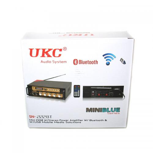 Підсилювач звуку Bluetooth UKC SN 222 BT Black (008335) Підсилювач звуку Bluetooth UKC SN 222 BT Black (008335)