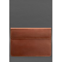 Шкіряний чохол-конверт на магнітах для MacBook 16 дюйм Світло-коричневий Crazy Horse BlankNote