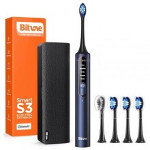 Електрична зубна щітка з футляром Bitvae S3 Smart 4 насадки Dark blue