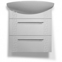 Тумба Mikola-M у ванну Греція підвісна з керамічним умивальником 60 см Тумба Mikola-M у ванну Греція підвісна з керамічним умивальником 60 см