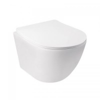Унітаз Підвісний Qtap Jay Безободковий З Сидінням Slim Soft-Close Qt07335176W Унітаз Підвісний Qtap Jay Безободковий З Сидінням Slim Soft-Close Qt07335176W