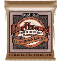 Струни для акустичної гітари Ernie Ball 2153 Earthwood Acoustic Phosphor Bronze 12-String Light 9/46 Струни для акустичної гітари Ernie Ball 2153 Earthwood Acoustic Phosphor Bronze 12-String Light 9/46