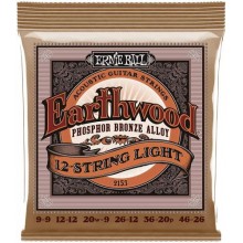 Струни для акустичної гітари Ernie Ball 2153 Earthwood Acoustic Phosphor Bronze 12-String Light 9/46