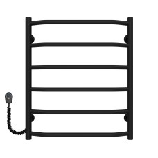 Рушникосушарка електрична Трапеція П6 500х600 Deffi Чорний EF16 (C.TR.60.50.6.E.B.L.5)