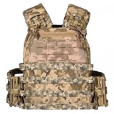 Плитоноска без плит No Brand M6 зі швидким скиданням 28 х 36 х 18 см Піксель (2073630101)