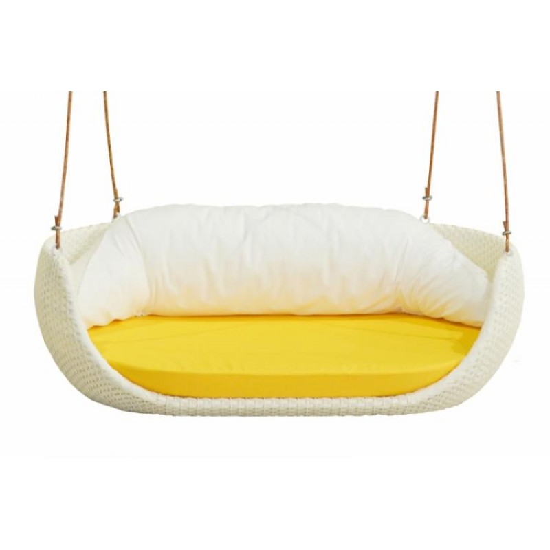 Гойдалка Дабл Ай CRUZO штучний ротанг Білий ks0003