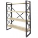 Стелаж для зберігання в стилі Loft NS-1879 1230x800x300 мм Черный