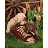 Картина за номерами Найгралися 40х50 см (KHO4102) Картина за номерами Найгралися 40х50 см (KHO4102)