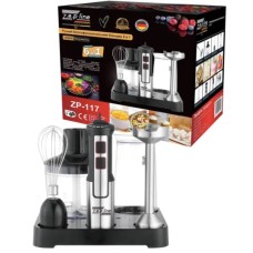 Блендер занурювальний Zepline ZP-117 6в1 1500 Вт Чорний 2104618470