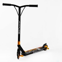 Самокат трюковий Best Scooter Skull Warrior HIC-система пеги алюмінієвий диск та дека 100 кг Yellow and black (106844)